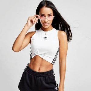 NWT - Adidas Originals 3-stripes Crop Tank Top
